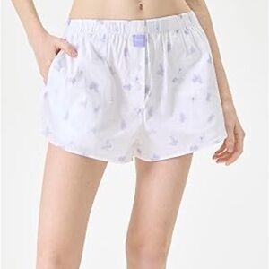 NWoT Florence by Mills Lavender Butterfly Boxer Shorts Sz L